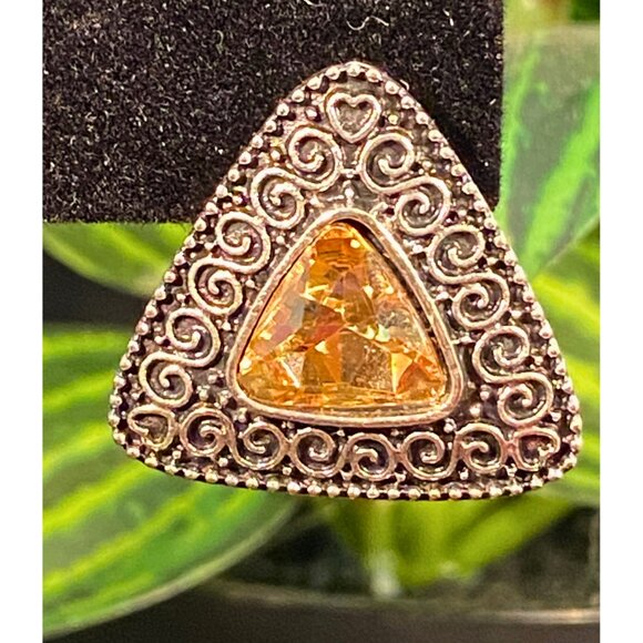 NEW, NEVER WORN Triangular Stud Earrings - Picture 2 of 4